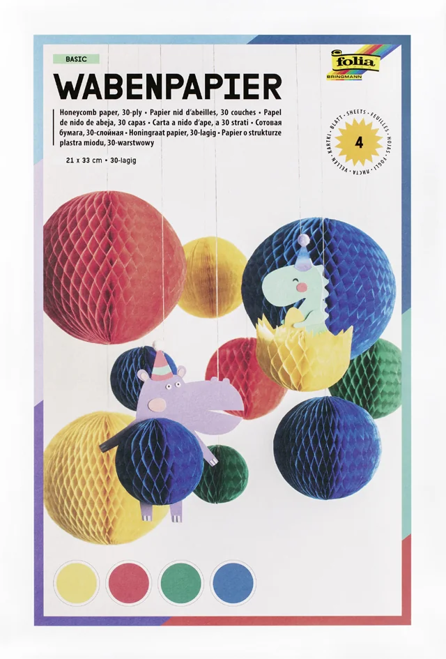 folia Papier alvéolé PASTEL, 30 couches, 210 x 330 mm - OEM 461-19