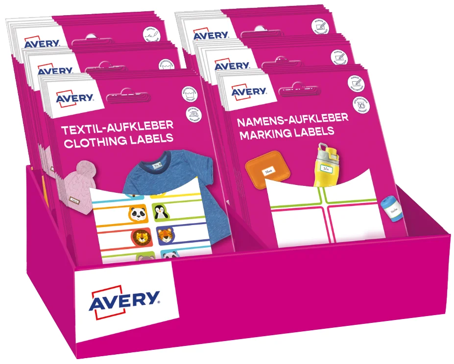 Avery Zweckform AVERY Assortiment Back-To-School 2025, présentoir en carton - OEM 48750