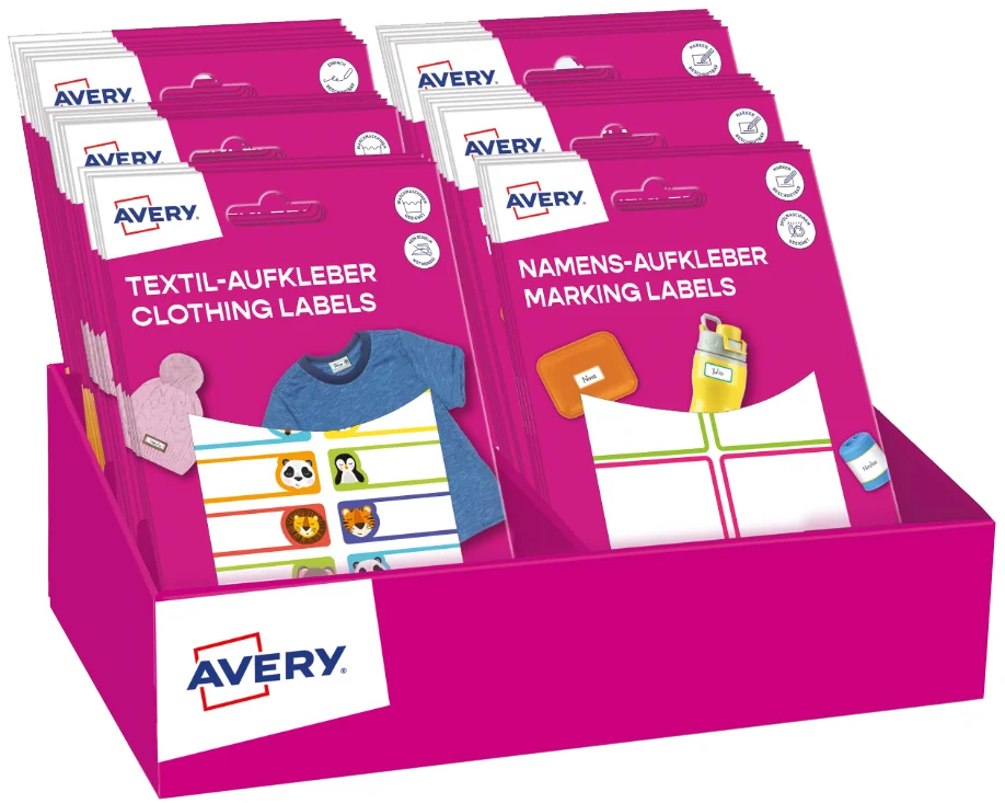 Avery Zweckform AVERY Assortiment Back-To-School Mix 2025, présentoir carton - OEM 48751