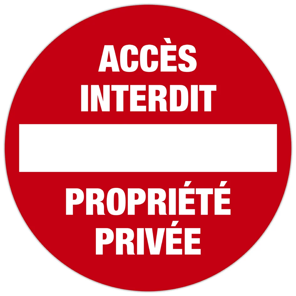 EXACOMPTA Panneau de signalisation 'Accès interdit' - OEM 67100E – Image 2