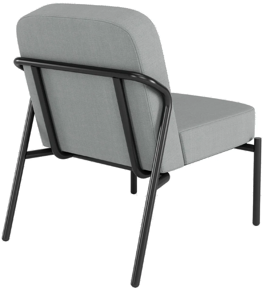 PAPERFLOW Fauteuil visiteur MEDSO RUND S, tissu, gris - OEM FTMEDSRNDX1001