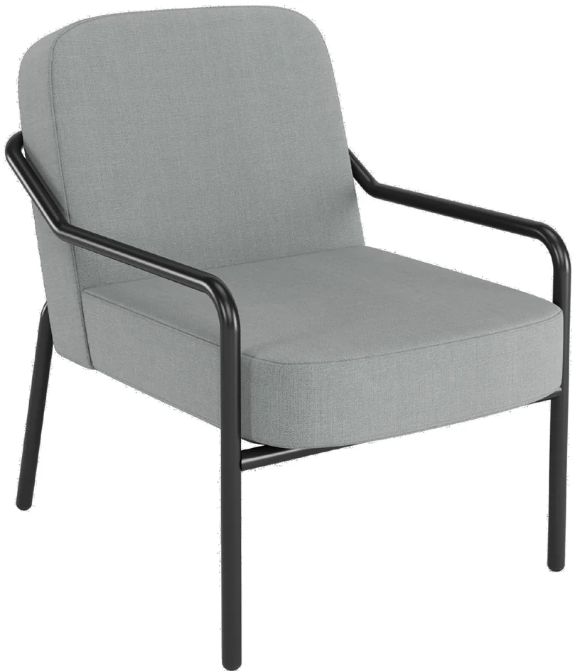 PAPERFLOW Fauteuil visiteur MEDSO RUND M, tissu, vert - OEM FTMEDMRNDX1004