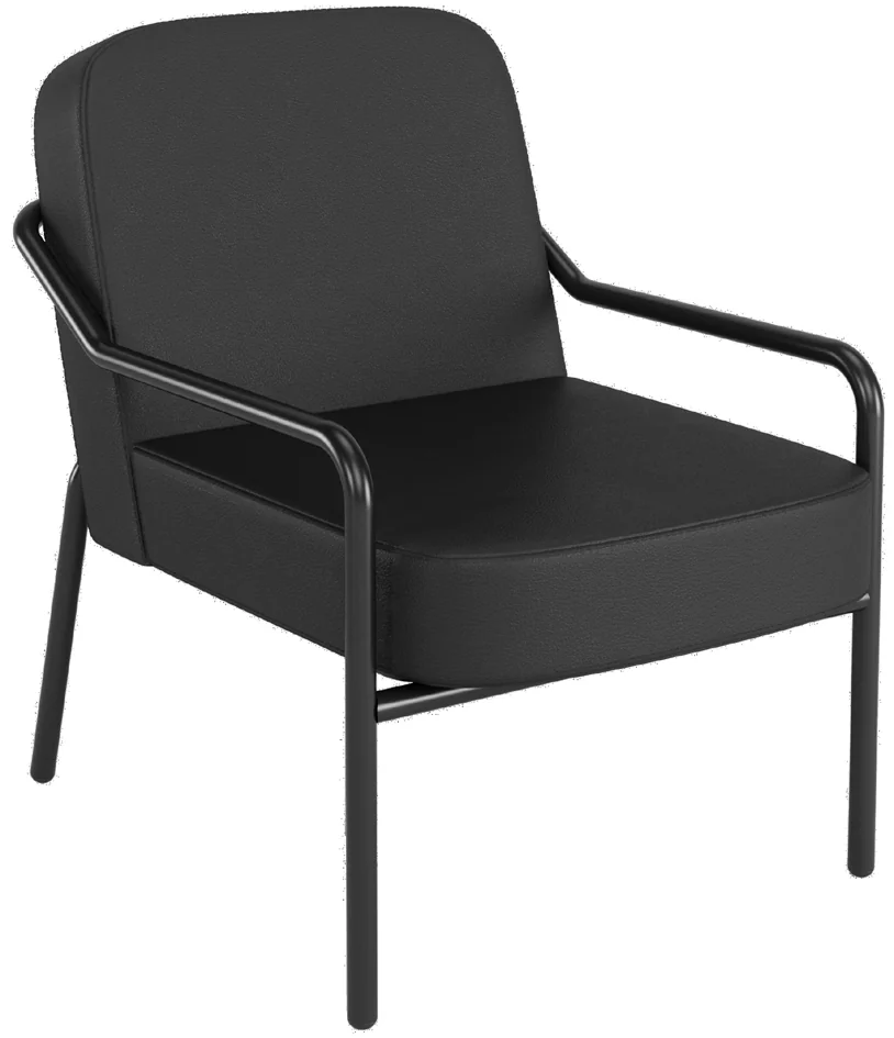PAPERFLOW Fauteuil visiteur MEDSO RUND M, simili-cuir, crème - OEM FTMEDMRNDX1008