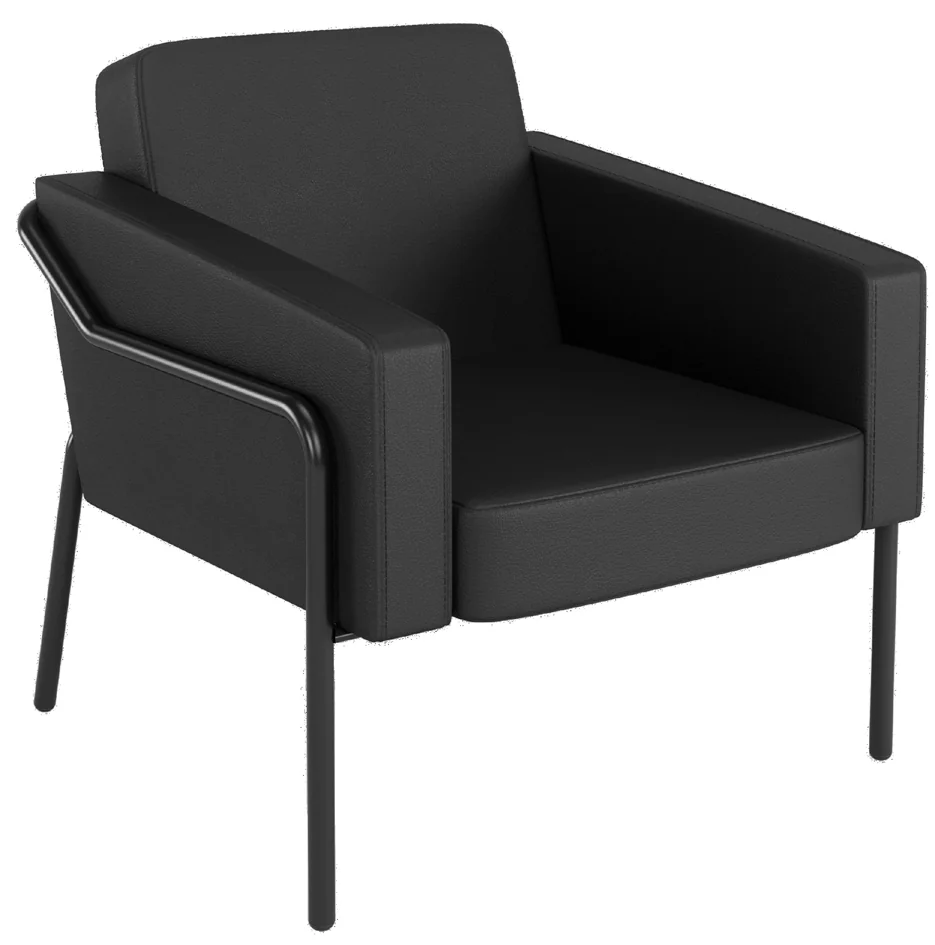 PAPERFLOW Fauteuil visiteur MEDSO KLASSIK L, simili-cuir - OEM FTMEDLCLSX1008