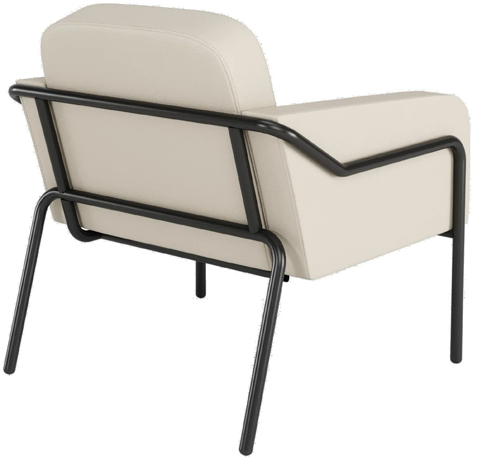 PAPERFLOW Fauteuil visiteur MEDSO RUND L, simili-cuir, rouge - OEM FTMEDLRNDX1010 – Image 4