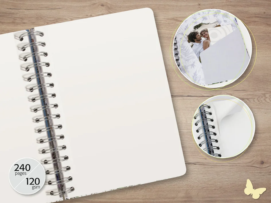 sigel Carnet à spirale Jolie Inspire 'Eucalyptus Night', A5 - OEM JN657
