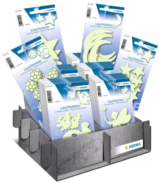 HERMA Sticker fluorescent, présentoir en carton - OEM 15123