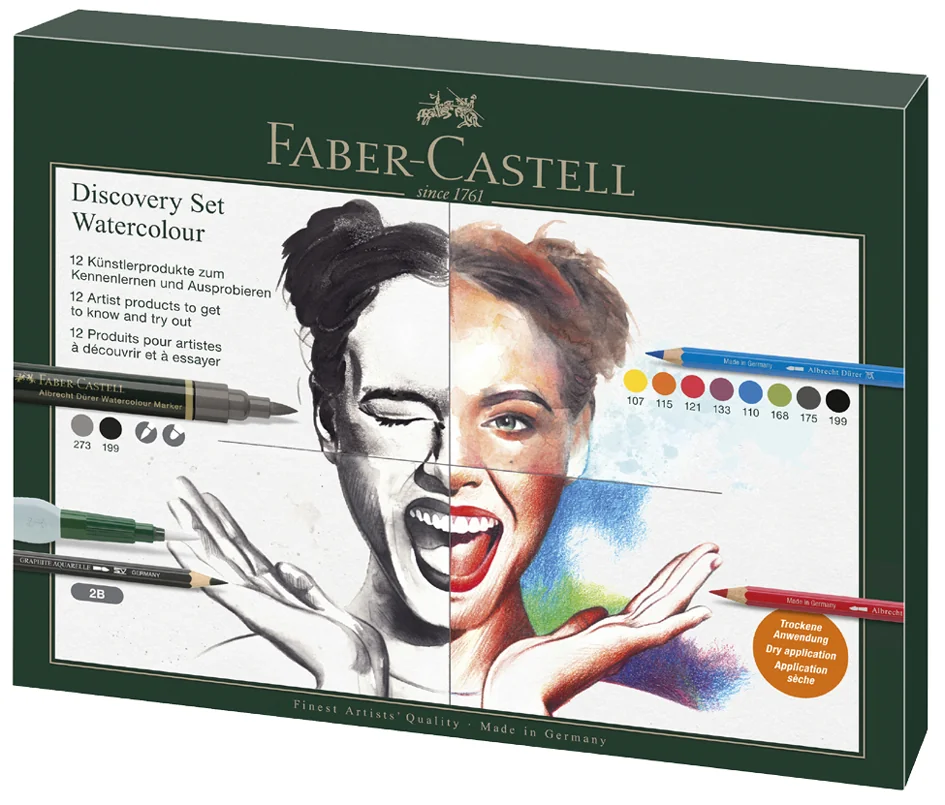 FABER-CASTELL Kit aquarelle Discovery, 12 pièces - OEM 117520 – Image 2