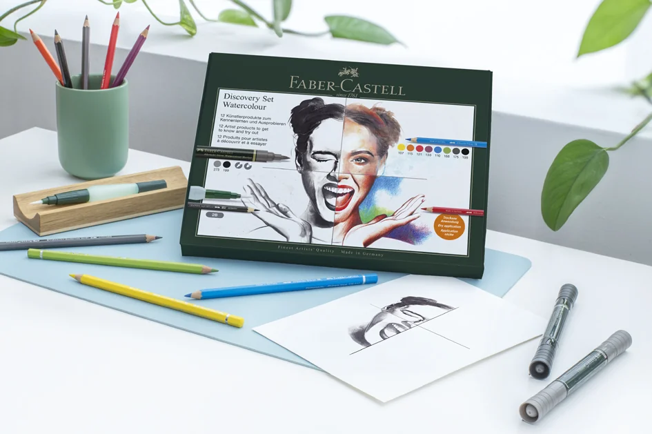 FABER-CASTELL Kit aquarelle Discovery, 12 pièces - OEM 117520 – Image 4
