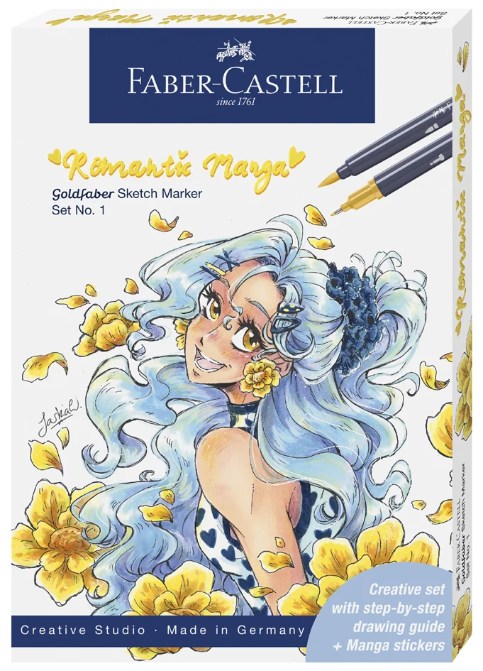 FABER-CASTELL Sketch Marker GOLDFABER, kit Romantic Manga 1 - OEM 164701