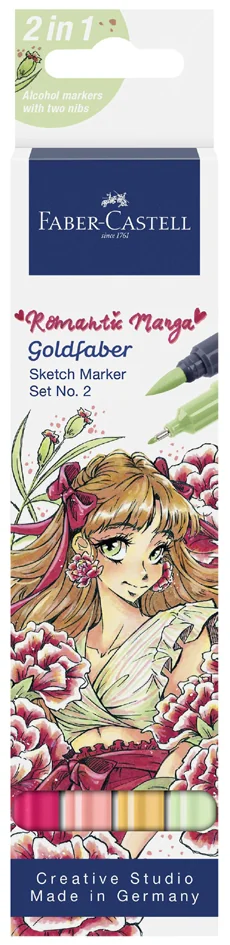 FABER-CASTELL Sketch Marker GOLDFABER, kit Romantic Manga 2 - OEM 164722
