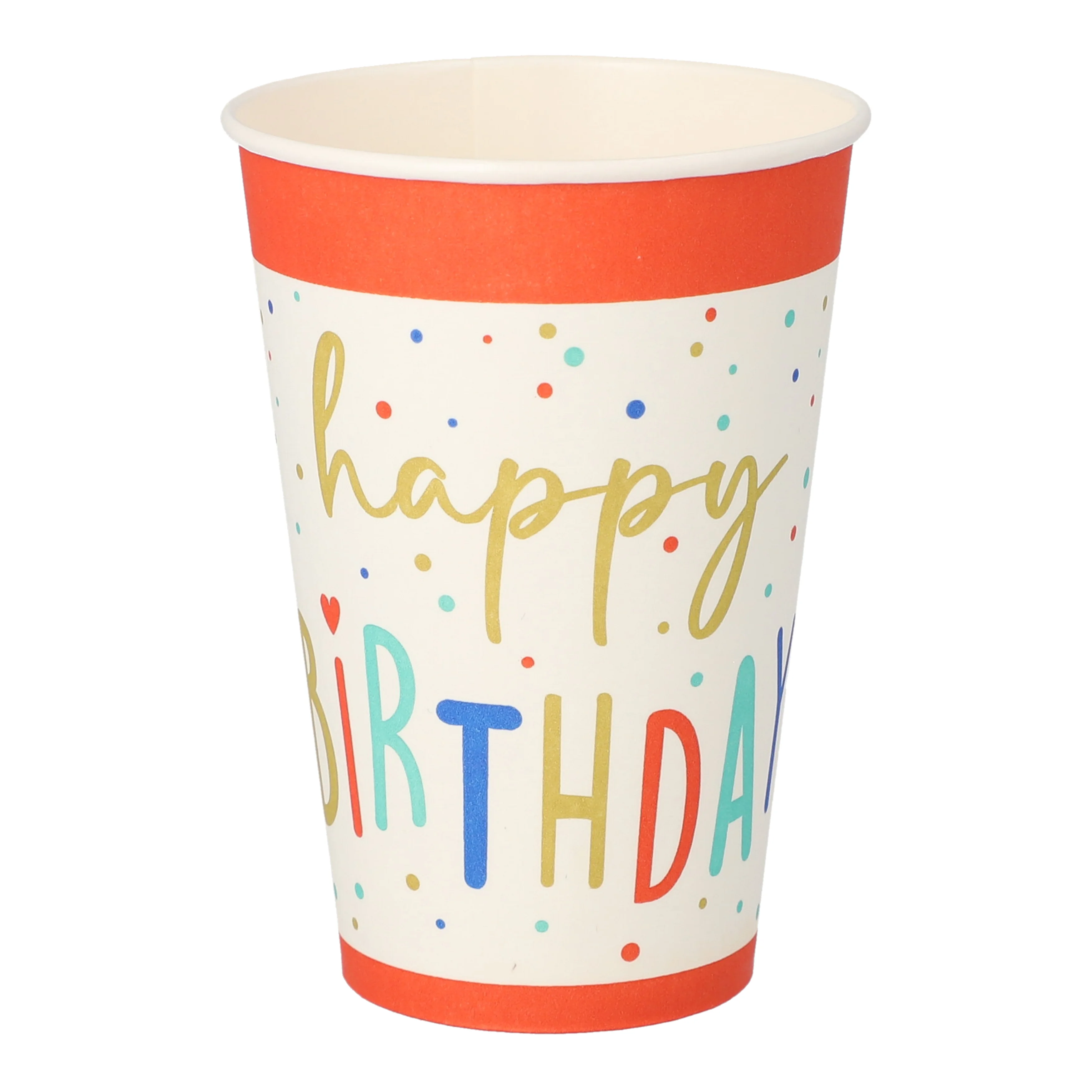 PAPSTAR Gobelet en carton 'Happy Birthday', 0,2 l - OEM 37174