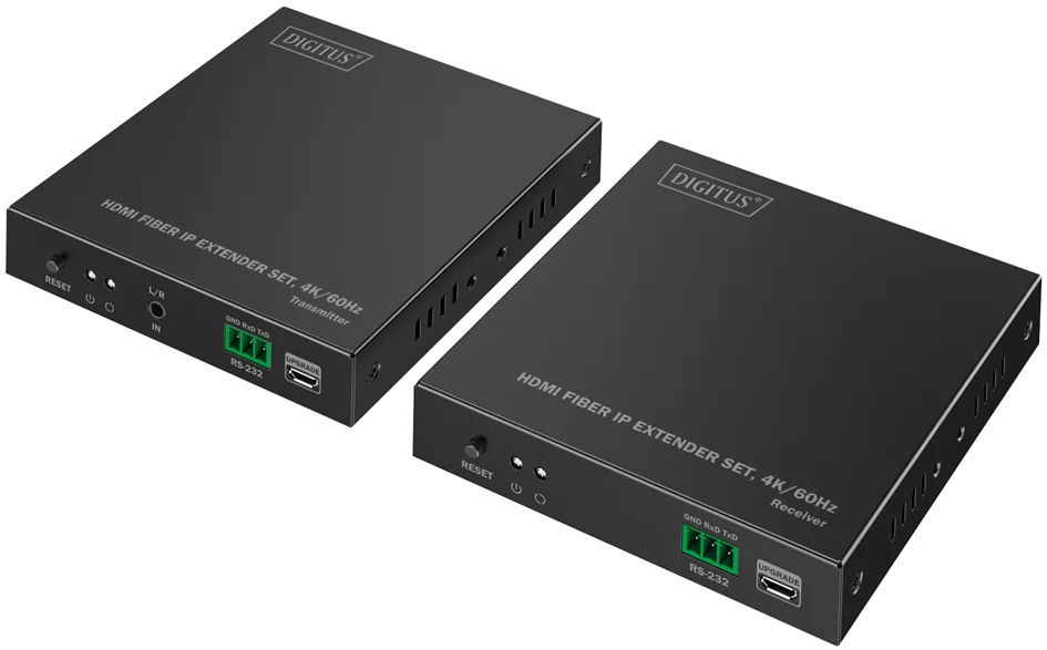 DIGITUS Kit d'extension IP HDMI 4K, 4K/60Hz, 300 m / 40 km - OEM DS-55350