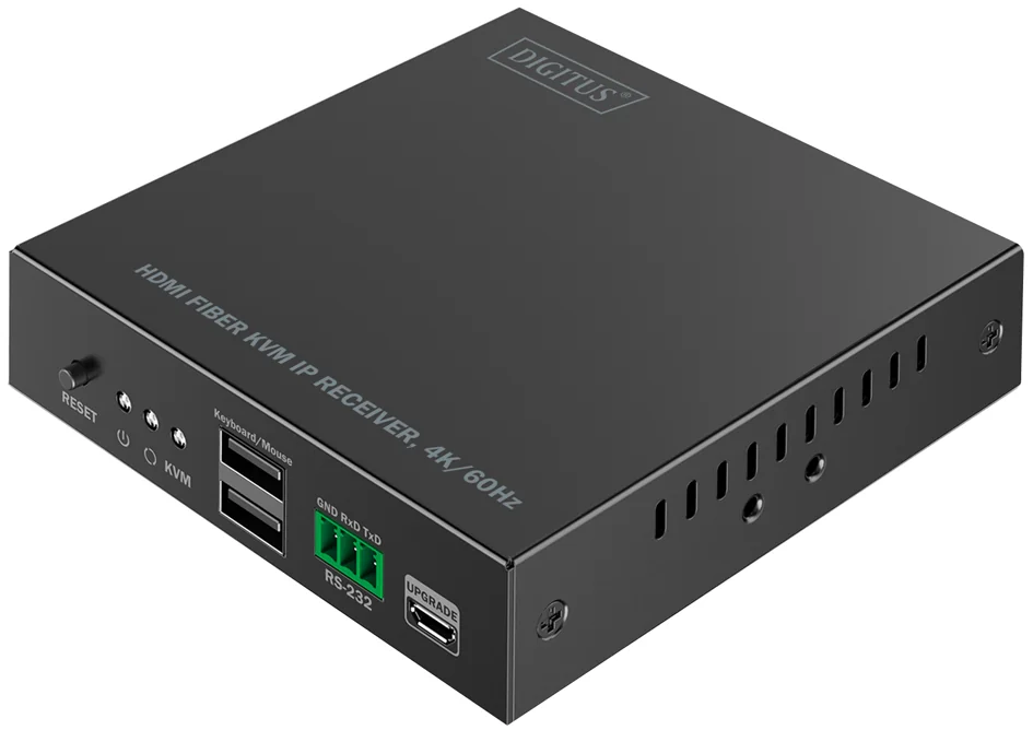 DIGITUS Récepteur KVM HDMI 4K, fibre, 300 m / 4 km - OEM DS-55349