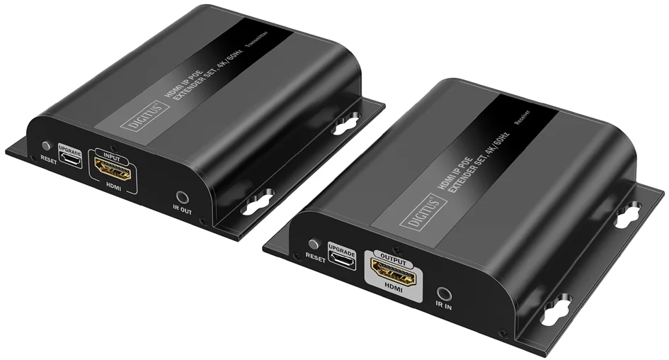DIGITUS Kit d'extension IP HDMI 4K PoE, 120/200 m - OEM DS-55353