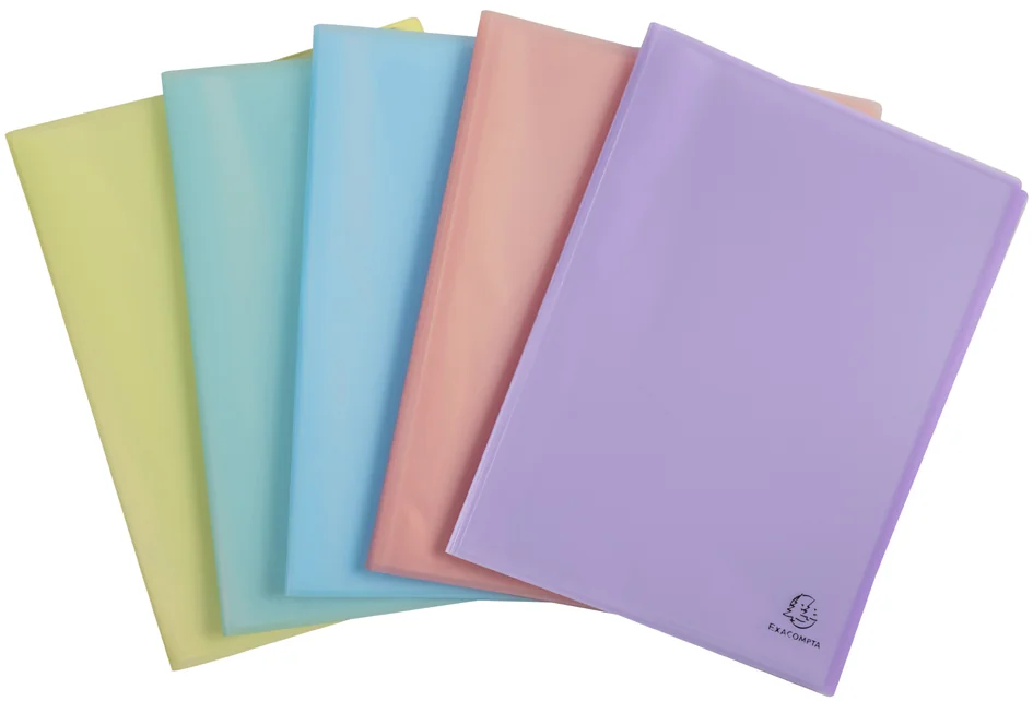 EXACOMPTA Protège-documents Chromaline Pastel, 50 pochettes - lot de 10 - OEM 88570E