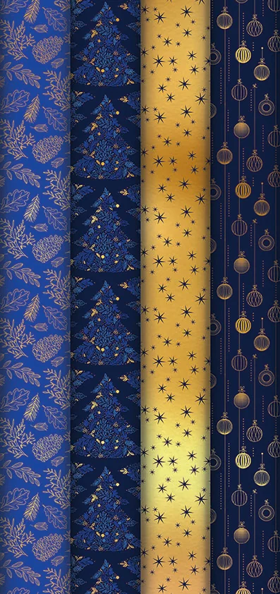 Clairefontaine Papier cadeau 'Azurite' - lot de 30 - OEM 202118C