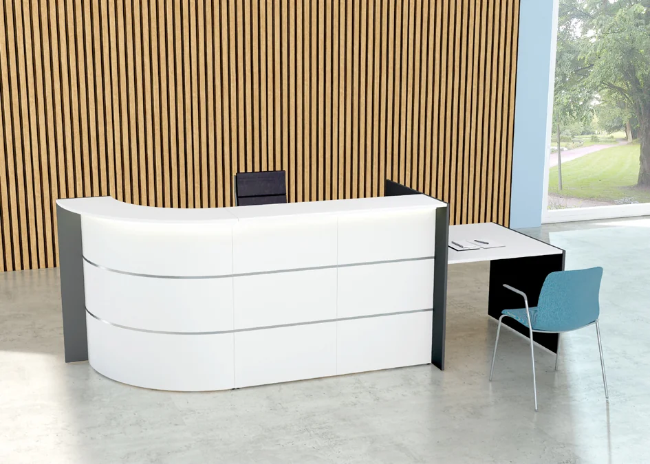 kerkmann Comptoir arrondi BARI up & down avec espace conseil - OEM 21360233
