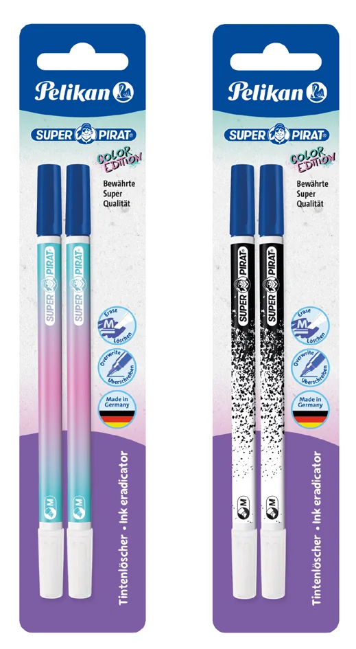 Pelikan Effaceur Super Pirat Color Edition, pointe biseautée - OEM 300010104