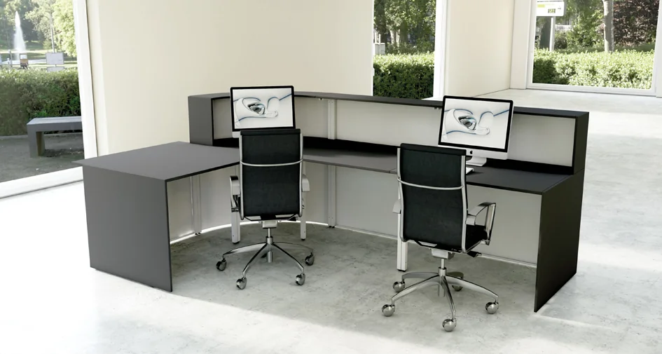 kerkmann Comptoir arrondi Cento 9 avec espace conseil - OEM 21385910