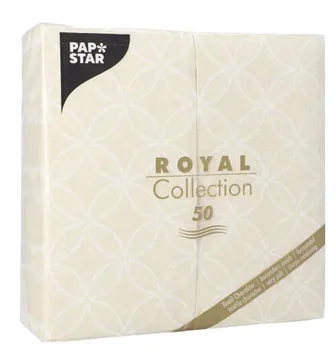 PAPSTAR Serviette Bistro 'ROYAL Collection Circle Flowers' - OEM 37376
