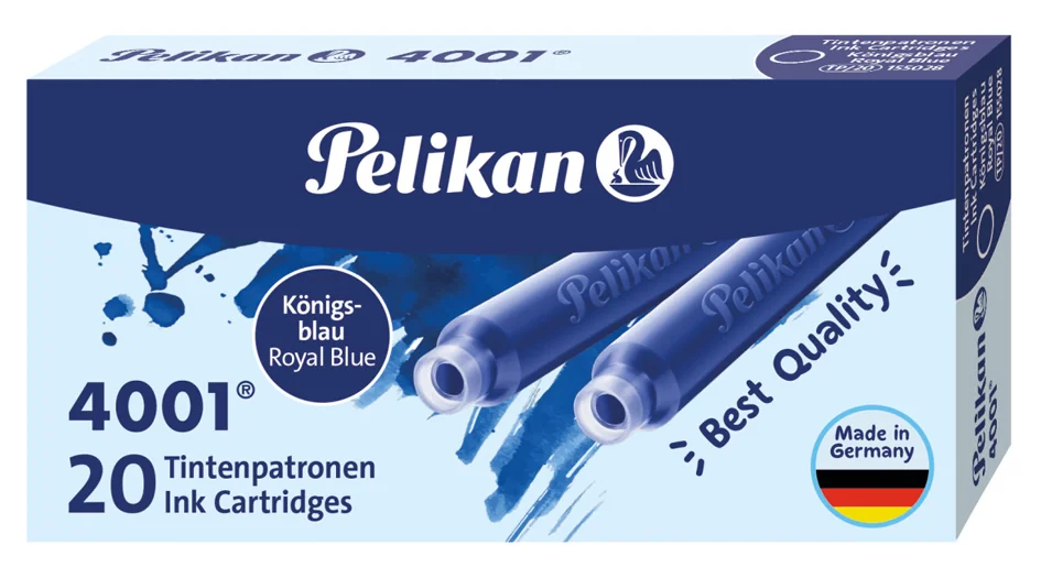 Pelikan Cartouche d'encre 4001 TP/20, bleu royal - OEM 300003746