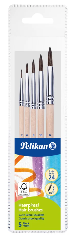 Pelikan Set de pinceaux à poils fins, 5 pièces - OEM 300008264