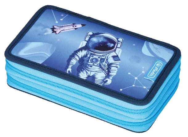 herlitz Étui scolaire double 'Cosmic Explorer', 23 pièces - OEM 400197545