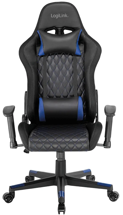 LogiLink Fauteuil pour jeux vidéo, avec lumière RVB, noir - OEM EO0076 – Image 3