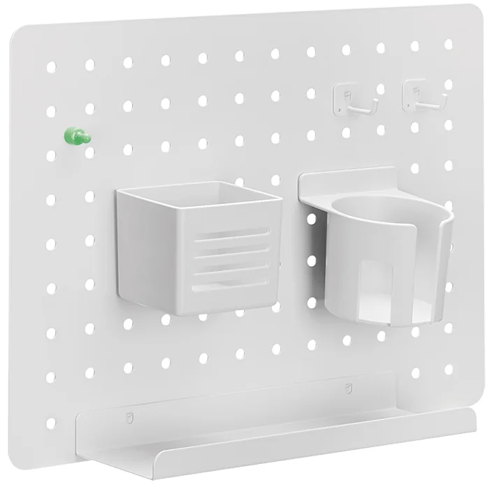 LogiLink Organiseur de bureau avec panneau perforé, blanc - OEM PB0105