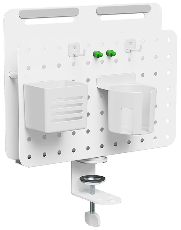 LogiLink Organiseur de bureau avec panneau perforé, blanc - OEM PB0106