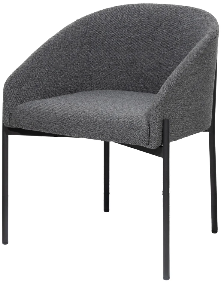 PAPERFLOW Fauteuil visiteur MILO, gris - OEM FTMILO.01.02