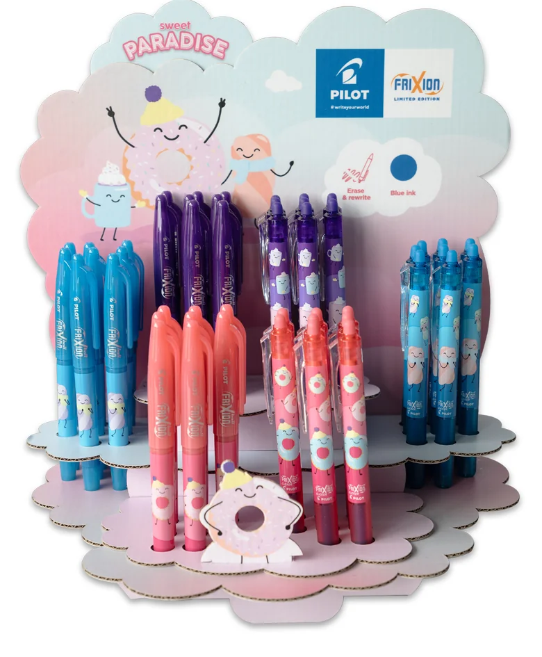 PILOT Stylo roller FRIXION BALL 07 Fancy Winter, présentoir - OEM 458869