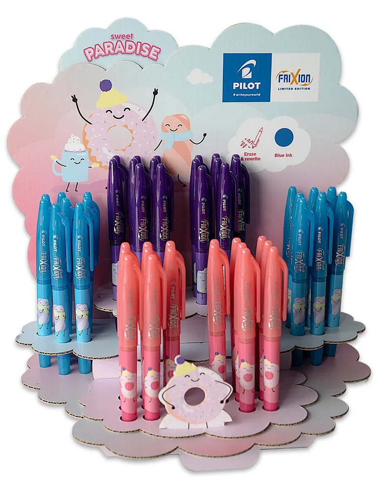 PILOT Stylo roller FRIXION BALL 07 Fancy Winter, présentoir - OEM DFF464198