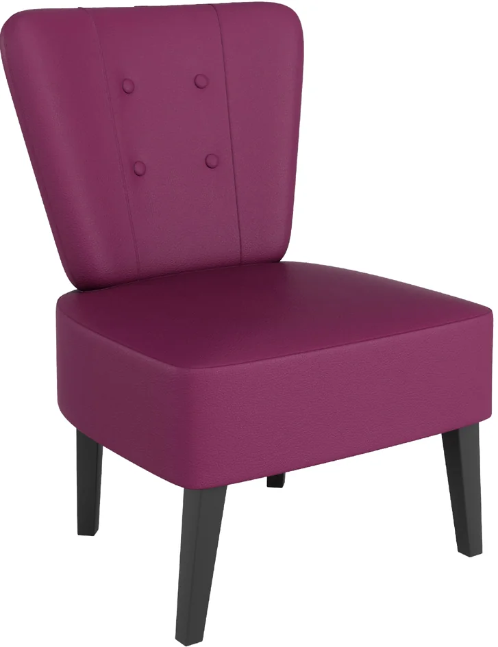 PAPERFLOW Fauteuil visiteur Brighton, simili cuir, rouge - OEM FTBRISC.01.18 – Image 10