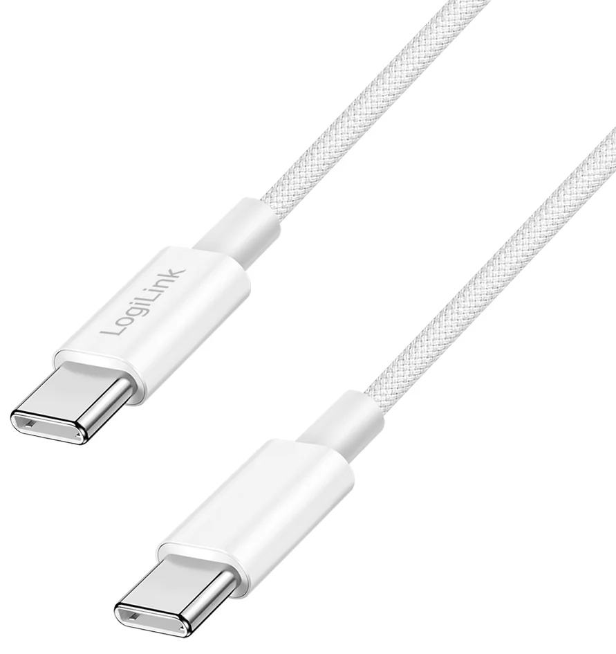 LogiLink Câble USB 2.0, USB-C - USB-C, 0,5 m, bleu - OEM CU0349