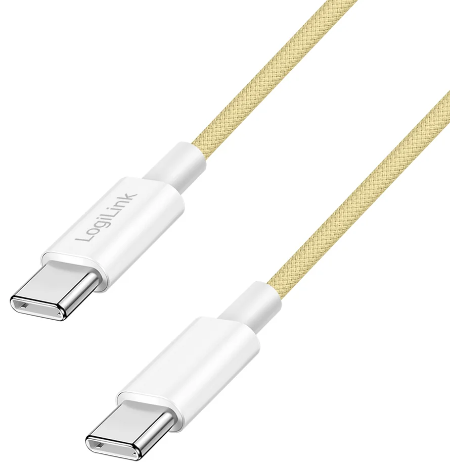 LogiLink Câble USB 2.0, USB-C - USB-C, 1,0 m, jaune - OEM CU0353 – Image 9