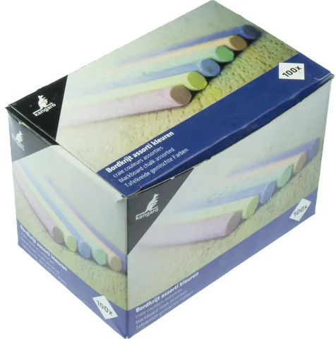 kangaro Craie pour tableau noir, rond, assorti - OEM K-N100C