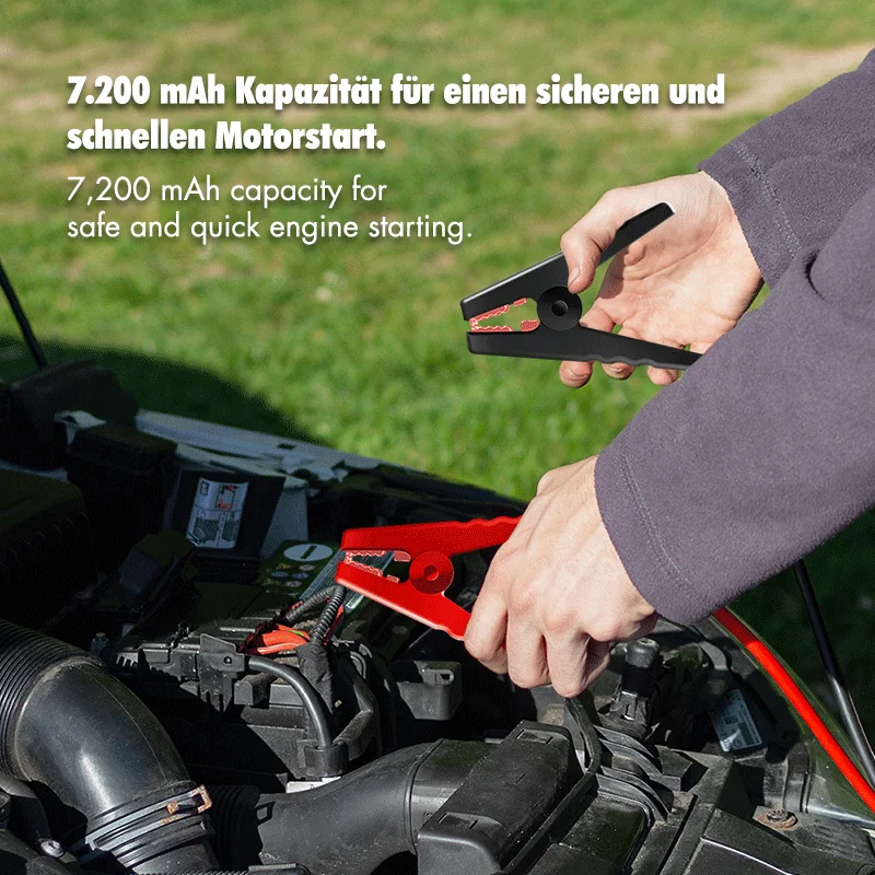 LogiLink Booster de démarrage 4-in-1, 7.200 mAh, noir - OEM PA0358