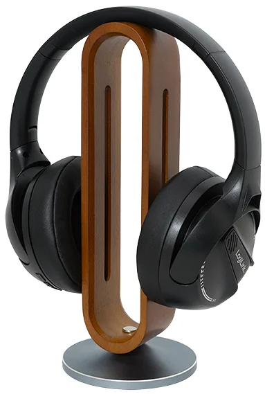 LogiLink Support pour casque audio, marron clair/argent - OEM AA0194