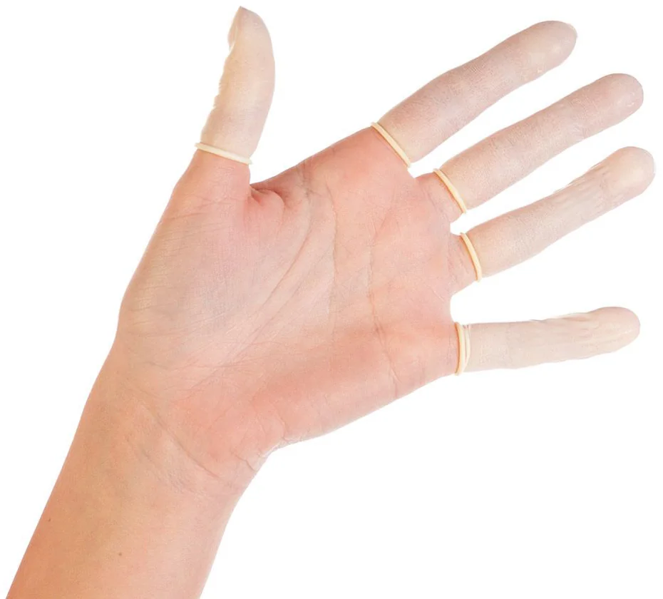 HYGOSTAR Doigtier en latex, sans poudre, M, blanc - OEM 26753