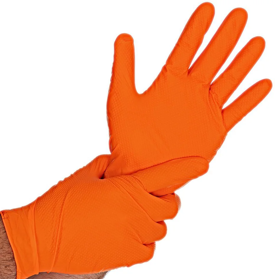 HYGOSTAR Gant en nitrile DIAMOND GRIP, XL, orange - OEM 270705