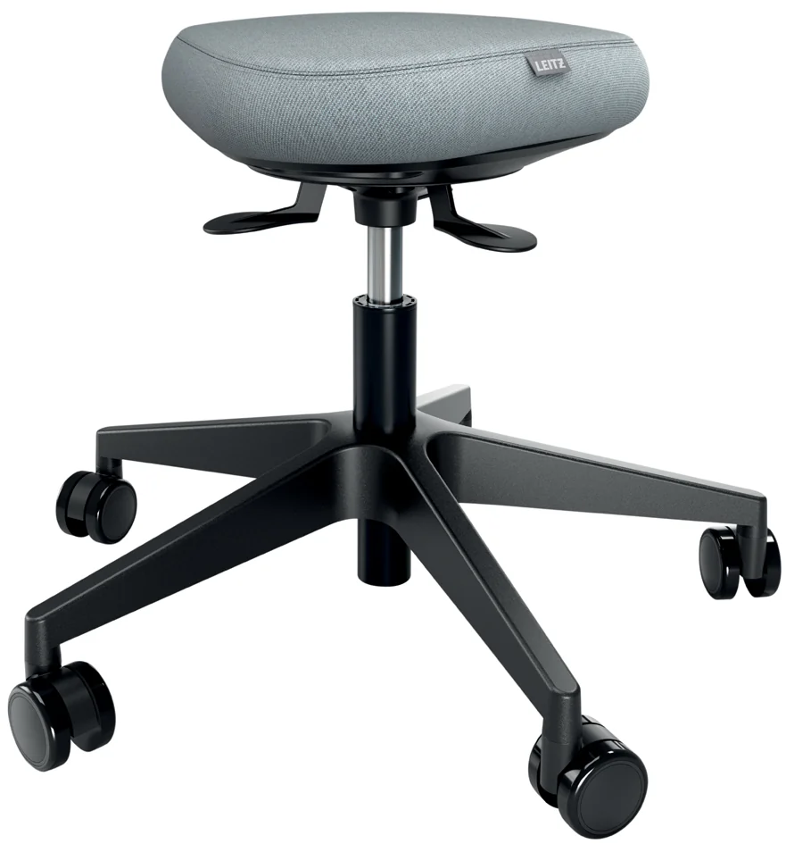 LEITZ Tabouret Ergo Active, roulettes + assise équilibrée - OEM 65770095