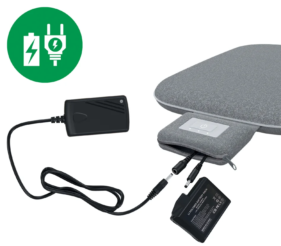 LEITZ Coussin de siège chauffant iComfi, gris - OEM 65920085