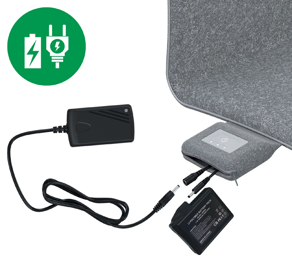 LEITZ Couvre-siège chauffant iComfi, gris - OEM 65940085