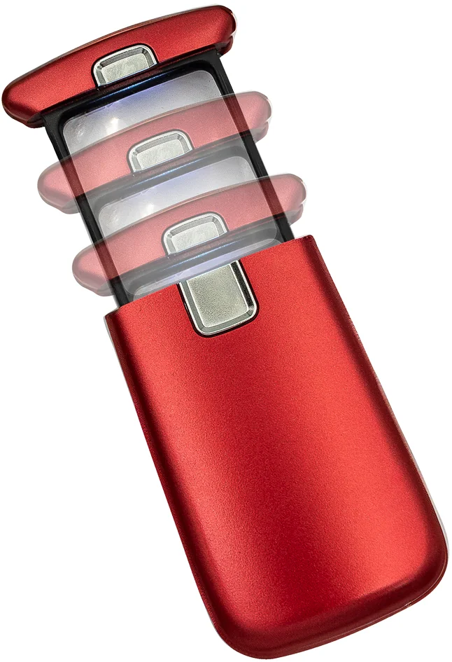 WEDO Loupe Lucina avec lumière LED, rouge - OEM 2717702
