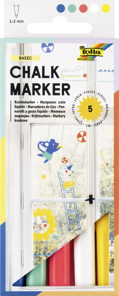folia Marqueur craie GOLDEN HOURS, set de 5 - OEM 390579