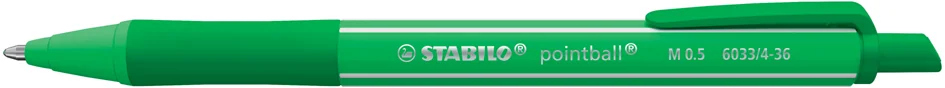 STABILO Stylo à bille rétractable pointball colorful, vert - OEM 6033/4-36 – Image 4