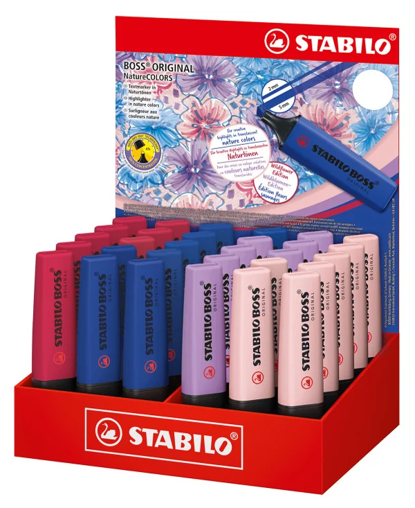 STABILO Surligneur BOSS ORIGINAL NatureCOLORS, 30 pièces - OEM 70/30-3-2