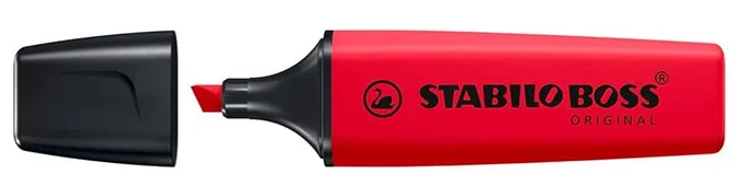 STABILO Surligneur BOSS ORIGINAL, vrai rouge - OEM 70/48